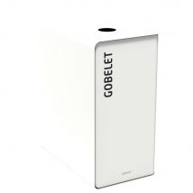 Poubelle de tri sélectif Rossignol Cubatri - pour gobelets en acier 65l - blanc