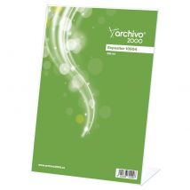 Présentoir de document vertical incliné format A4 - Transparent - Lot de 3
