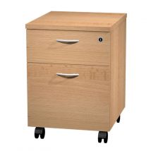 Caisson Mobile Pulse 2 Tiroirs - Hêtre