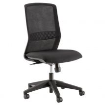 Siège de bureau Walden - résille - tissu noir - hauteur réglable