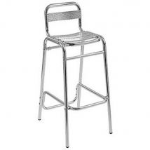 Tabouret haut restauration Diana - inox