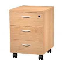 Caisson Mobile Pulse 3 Tiroirs - Hêtre