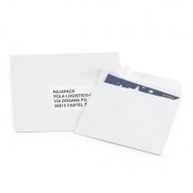 Enveloppe carrée blanche - 150 x 150 mm - sans fenêtre - fermeture auto-adhésive - papier vélin 120 g
