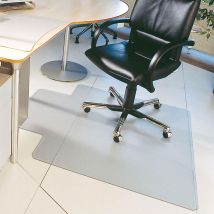 Tapis protège-sol - vinyle - 90x 120 cm - transparent