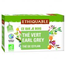 Sachets de thé veret Earl Grey Ethiquable - Boite de 20