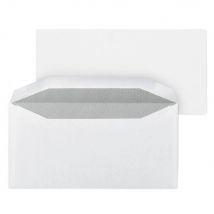 Enveloppe blanche Raja pour mise sous pli automatique - 115 x 225 mm - avec papier cristal fenêtre - 45 x 100 mm - fermeture gommée - papier 80 g