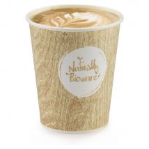 Gobelet carton 100% végétal Huhtamaki Bioware 18 cl - Lot de 100