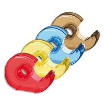 Dévidoir Escargot - Pour Rubans Adhésifs 19 Mm X 33 M - Coloris Assortis Translucides