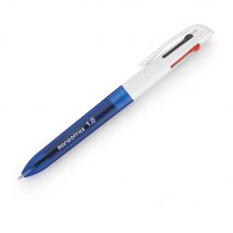 Stylo Bille 4 Couleurs - Rétractable À Pointe Moyenne - Noir/bleu/rouge/vert