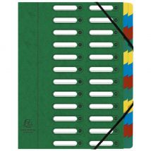 Trieur Exacompta Harmonika Nature Future avec dos extensible à soufflet et fenêtres prédécoupées 840 feuilles A4 24 compartiments 24 x 32 cm - carton 