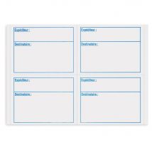 Étiquettes multi-usages adhésion permanente Raja - coins pointus - 105 x 140 mm - blanc - boîte de 400