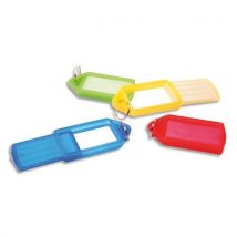 Lot de 5 porte-clés avec anneau - coloris assortis