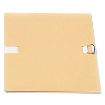 Chemise à dos extensible avec sangle - format 24 x 32 - qualité toilée - Coloris Mastic - Lot de 2