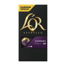Capsules de café L'Or compatibles Nespresso - Supremo - boîte de 10