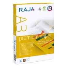 Papier extra-blanc Raja Paper - A3 - 80g - CIE 169 - Premium - Ramette Papier de 500 feuilles