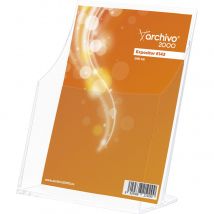 Présentoir de table incliné - Format A5 - Transparent - Lot de 3