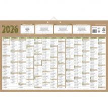 Calendrier Mural Annuel Bouchut Natura - 43 X 65 Cm