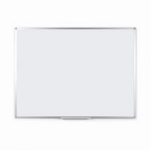 Tableau blanc laqué - magnétique - cadre aluminium - 60 cm x 90 cm