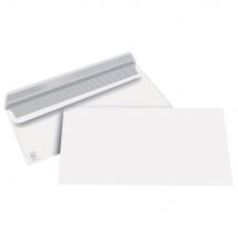 Enveloppes 110 x 220 mm 1er prix - blanches - autocollantes - 80 g - boîte de 500