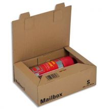 Boîte postale brune d'expédition Mailbox S en carton - 25 x 17,5 x 8 cm