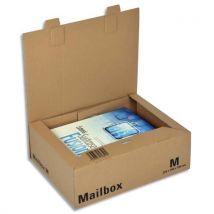 Boîte postale brune d'expédition Mailbox M en carton - 32,5 x 24 x 10,5 cm