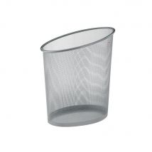 Corbeille à papier Mesh - métal gris - 18 L