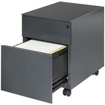 Caisson mobile Mobi - 2 tiroirs - anthracite