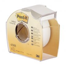 Ruban de masquage Post-It 658H blanc 25,4 mm x 17 -7 m avec dévidoir manuel