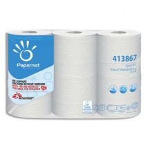 Papier toilette Papernet - 2 plis - lot de 6 rouleaux de 200 feuilles