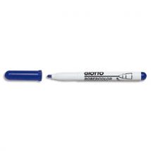 Feutre effaçable à sec Giotto - pointe ogive moyenne 4 mm - bleu - Lot de 12