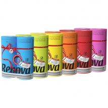 Papier toilette couleur triple épaisseur - rouleau de 180 feuilles - 6 coloris panachés - carton 6 x 6 rouleau