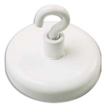 Boite de 3 crochets de suspension magnétique PAVO - force 4kg - diamètre 25mm - chrome