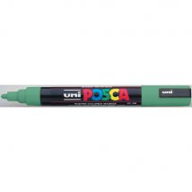 Marqueur peinture à l'eau Posca PC-5M - pointe conique polyester moyenne 2,5 mm - vert foncé - Lot de 2