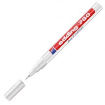 Marqueur peinture permanent Edding E 780 - pointe fine baguée - blanc - Lot de 2