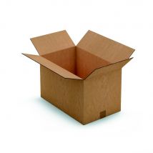 Caisse Américaine Raja Carton Double Cannelure - L.int. 50 X L.31 X H.31 Cm - Kraft Brun - Lot De 15