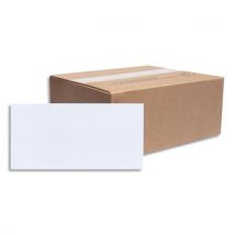 Enveloppes 110 x 220 La Couronne - vélin blanc - 80g - auto-adhésive - boîte de 500 - NF environnement
