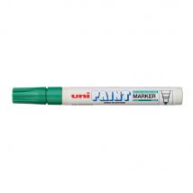 Marqueur peinture Unipaint à base d'huile indélébile - pointe moyenne ogive - corps métal - coloris vert foncé