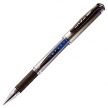 Stylo à encre gel - gel Impact - pointe large - 1 mm - avec zone de préhension - corps en plastique bleu - encre bleue - Lot de 2