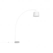 Lampadaire Aluminor Arc - Ampoule Led E27 - Blanc
