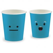 Gobelets Huhtamaki - carton épais - pour boissons chaudes - 15 cl - H7,03 x D8 cm - modèle assorti - sachet de 100