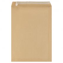 Pochette Jumbo kraft brune 375 x 450 mm 120g sans fenêtre - bande autoadhésive