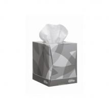 Mouchoirs format cube Kleenex - double épaisseur - 90 mouchoirs - 200 mm - blanc - Lot de 12