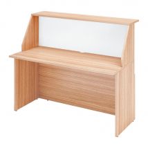 Module haut de banque d'accueil Yucca - L 140 - noyer naturel,blanc