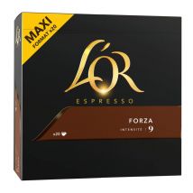 Capsules de café L'Or compatibles Nespresso - Forza - boîte de 20