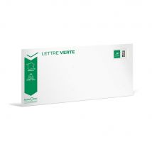 Enveloppes pré-timbrées La Poste - Lettre verte -J+3 - Format DL : 110 x 220 mm - 20 g -Soumis à conditions - Lot de 10
