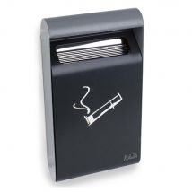 Cendrier mural Raja - 3l - avec liner - Gris anthracite