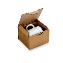 Boîte d'expédition brune RAJA en carton simple cannelure - L.int. 12 x l.10 x H.8 cm - Lot de 50