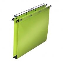 Dossier suspendu PP Ultimate pour tiroirs - en polypropylène - boutons-pression - fond U 30 mm - vert opaque