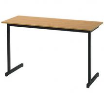 Table de formation classique 2 places - hêtre,noir