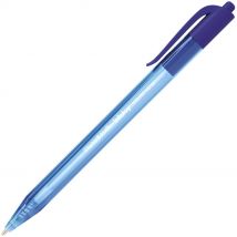 Stylo bille Papermate INKJOY 100 - rétractable - pointe moyenne - encre ULV bleue - Lot de 2
